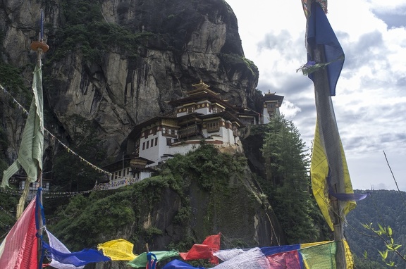 Pray Flags and Tiger’s Nest Monastery