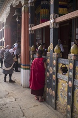 Monks in Paro Dzong