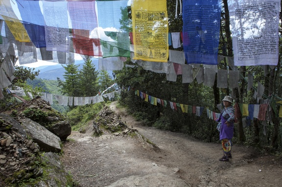 Hua, Prayer flags and Tiger’s Nest Monastery 