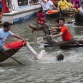 Coxswain falling from boat and trapped in noose - at Dragon Boat