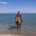 Sven horseback (Ebinur Salt Lake)