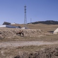 Nomad yurt with photovoltaic and camel