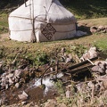 Nomad yurt with water power generator