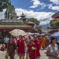 Woman Dressed for Teej in Kathmandu.