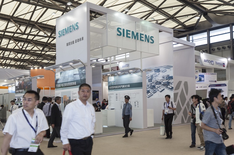 Siemens Booth at SNEC Exhibition Shanghai 2012