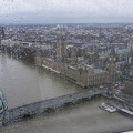 Thames, London Eye in the Rain