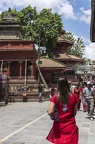 Woman Dressed for Teej in Kathmandu.