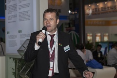 Uwe Beikuefner (Siemens) at SNEC Exhibition Shanghai 2012
